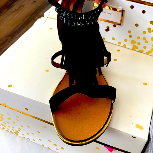 Gorgeous Autograph Sandals UK5 Black mid glass heel FH004 main image 1